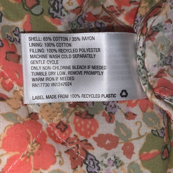 (L)- Universal Thread Women's Quilted Button-Front Jacket - Cream Star - Picture 7 of 15